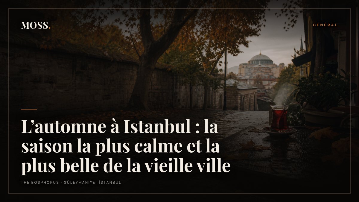 L’automne à Istanbul : la saison la plus calme et la plus belle de la vieille ville