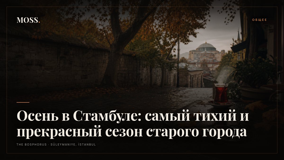 Осень в Стамбуле: самый тихий и прекрасный сезон старого города