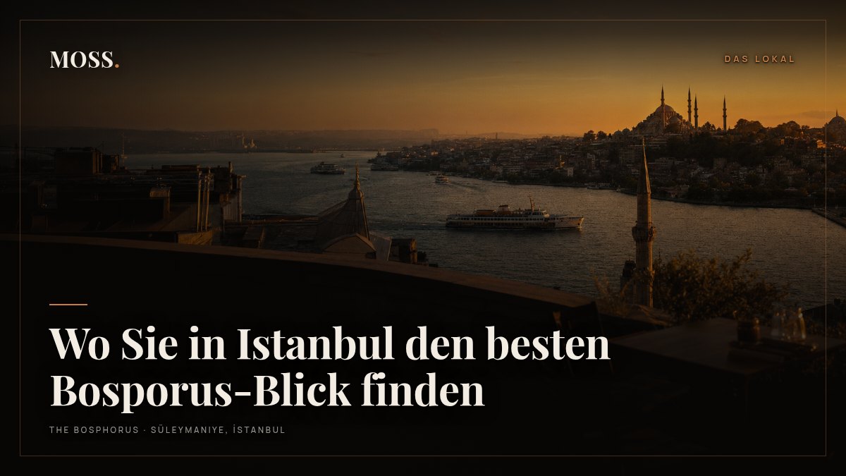 Wo Sie in Istanbul den besten Bosporus-Blick finden