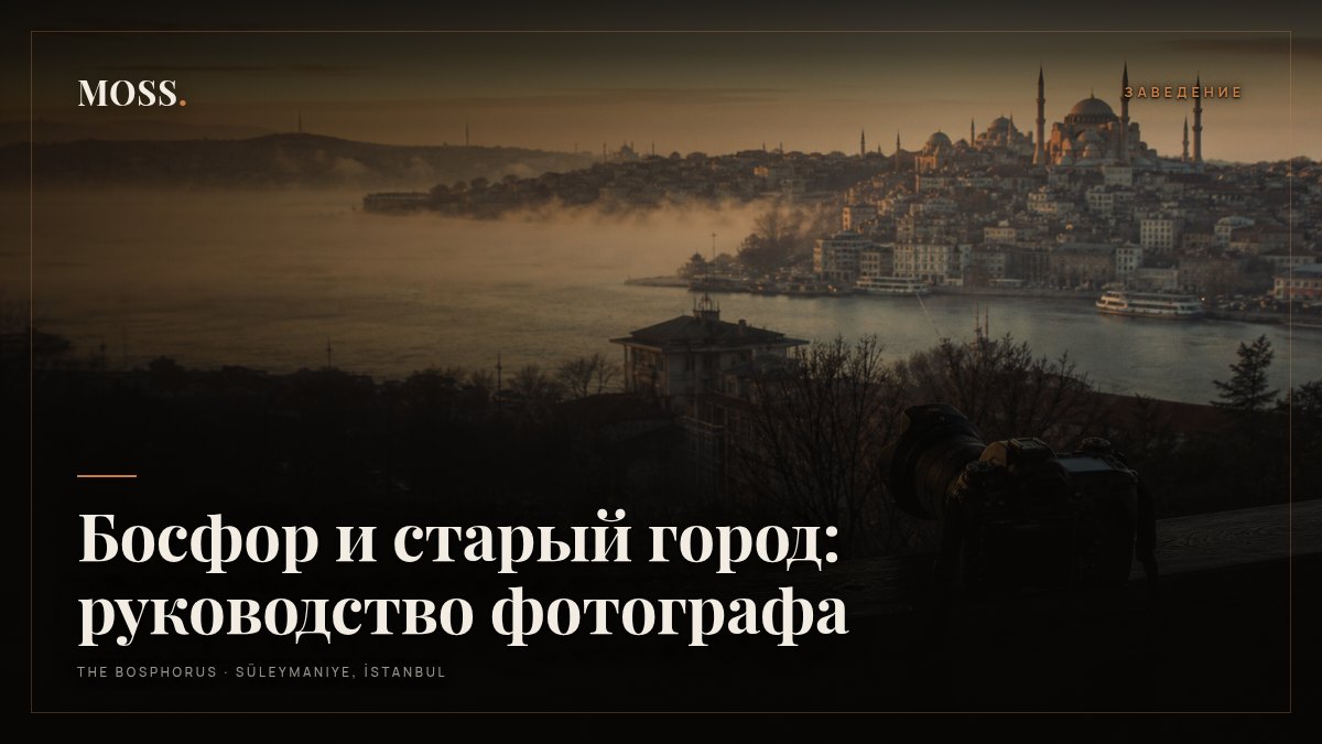 Босфор и старый город: руководство фотографа