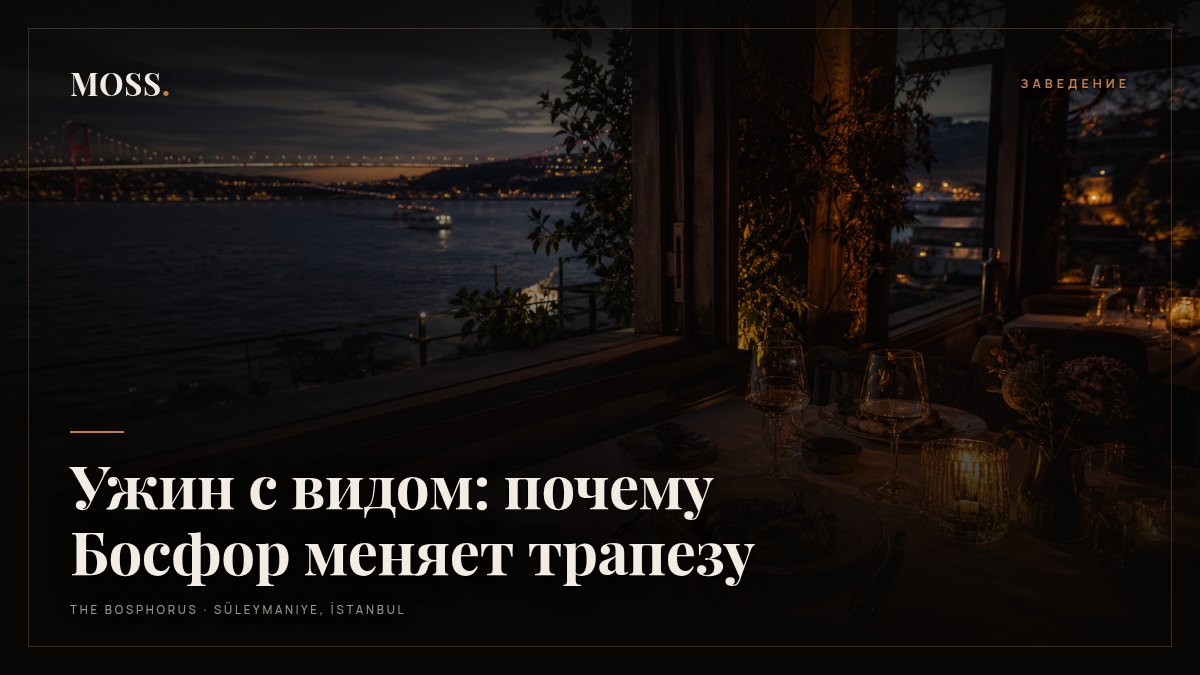 Ужин с видом: почему Босфор меняет трапезу