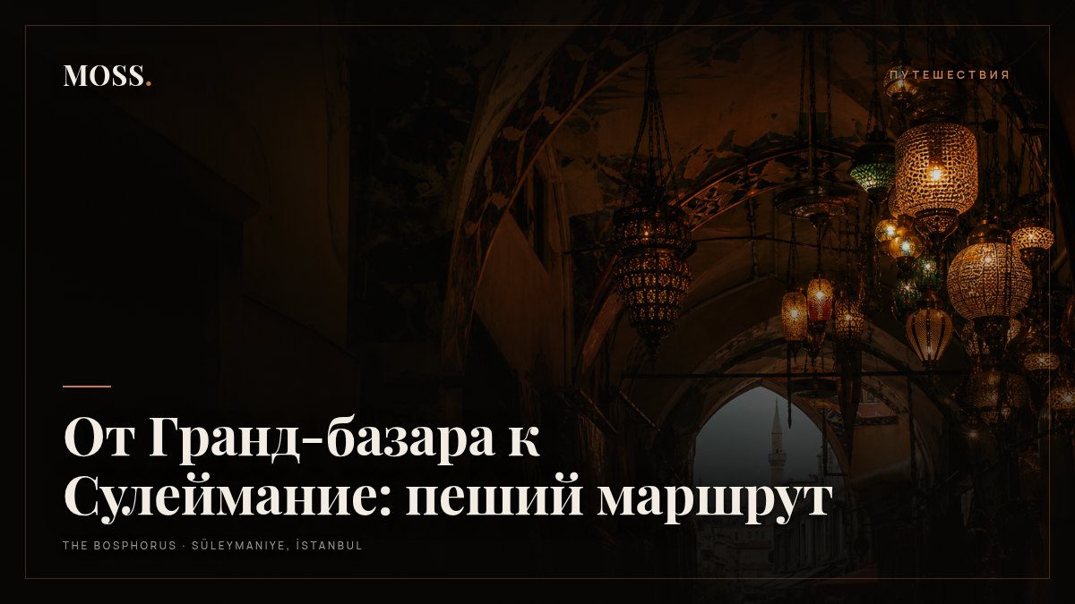 От Гранд-базара к Сулеймание: пеший маршрут