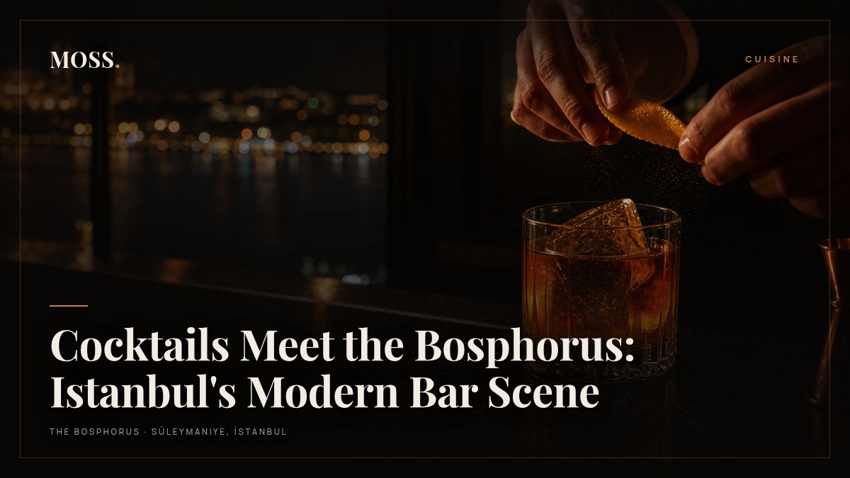 Cocktails Meet the Bosphorus: Istanbul's Modern Bar Scene