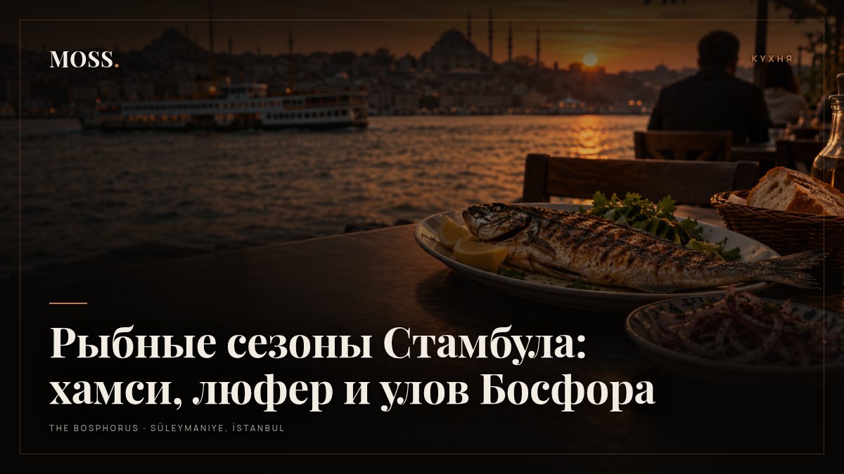 Рыбные сезоны Стамбула: хамси, люфер и улов Босфора