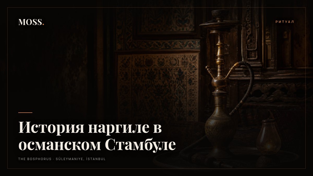 История наргиле в османском Стамбуле
