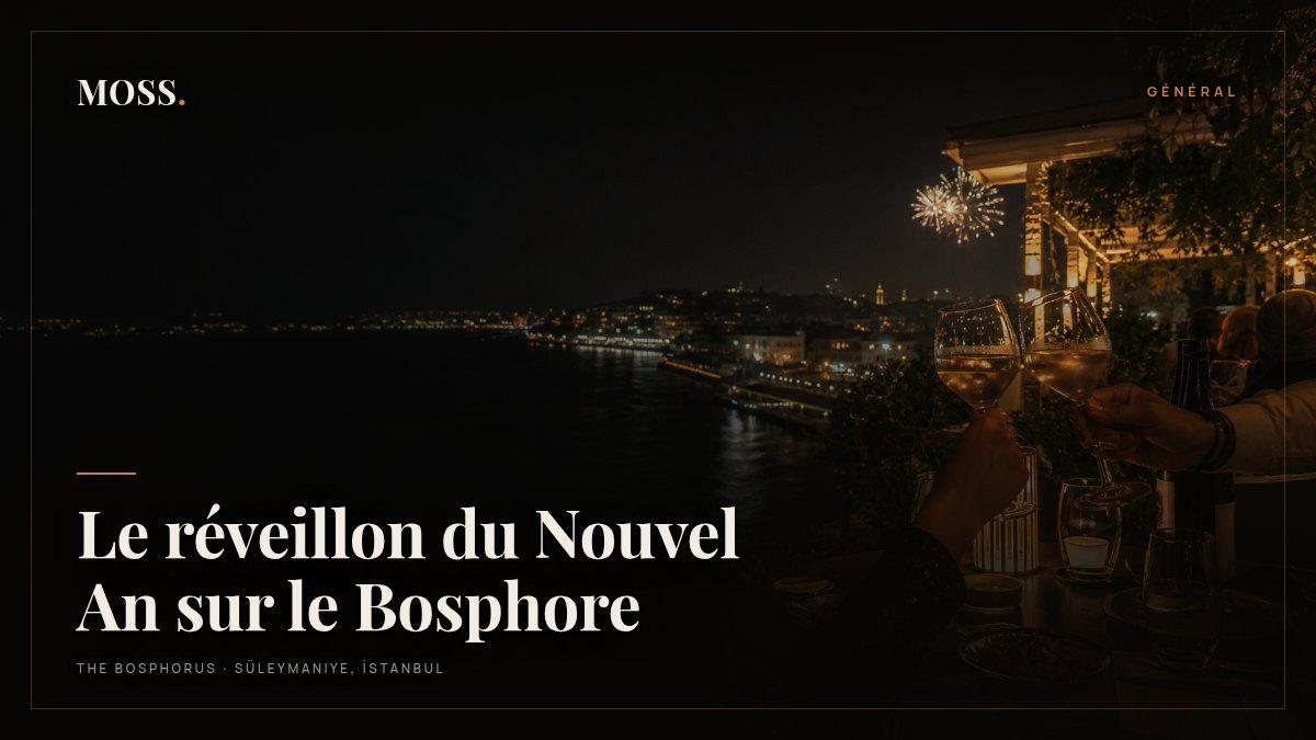Le réveillon du Nouvel An sur le Bosphore