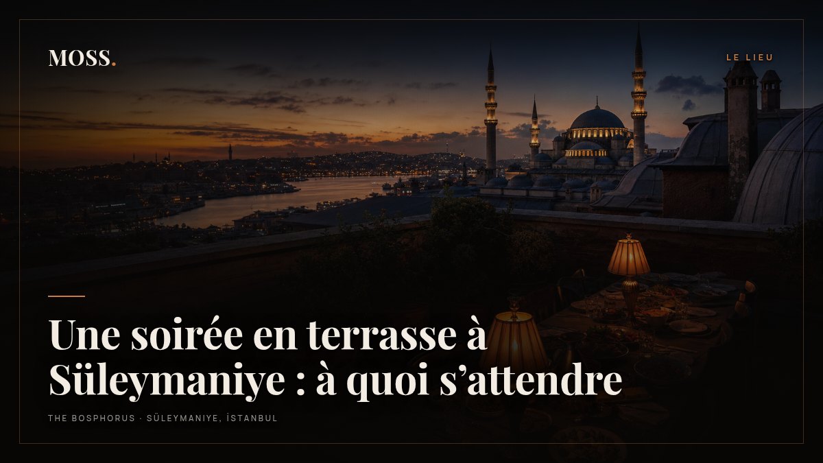 Une soirée en terrasse à Süleymaniye : à quoi s’attendre