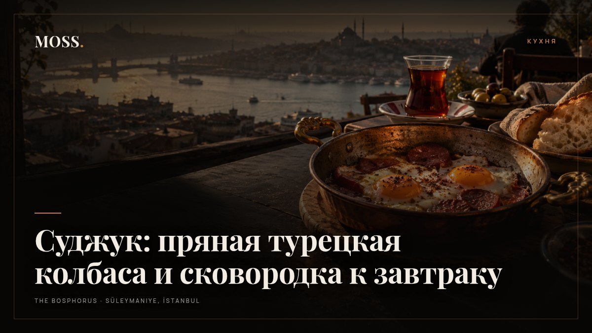 Суджук: пряная турецкая колбаса и сковородка к завтраку