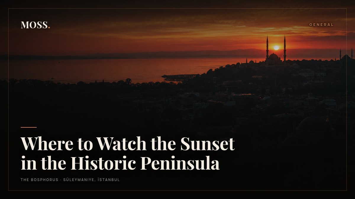 Where to Watch the Sunset in the Historic Peninsula