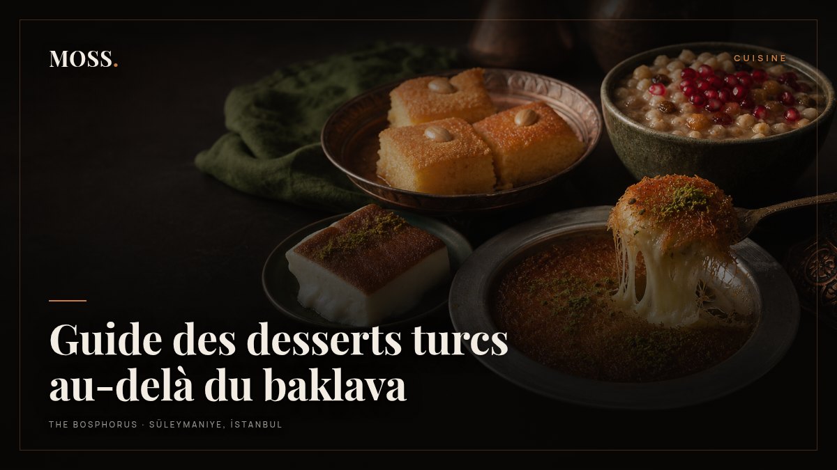 Guide des desserts turcs au-delà du baklava