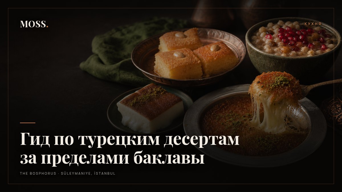 Гид по турецким десертам за пределами баклавы
