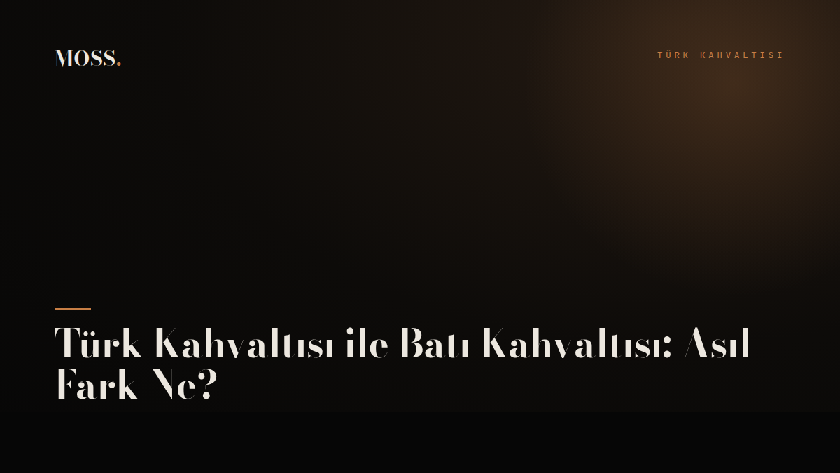Türk Kahvaltısı ile Batı Kahvaltısı: Asıl Fark Ne?