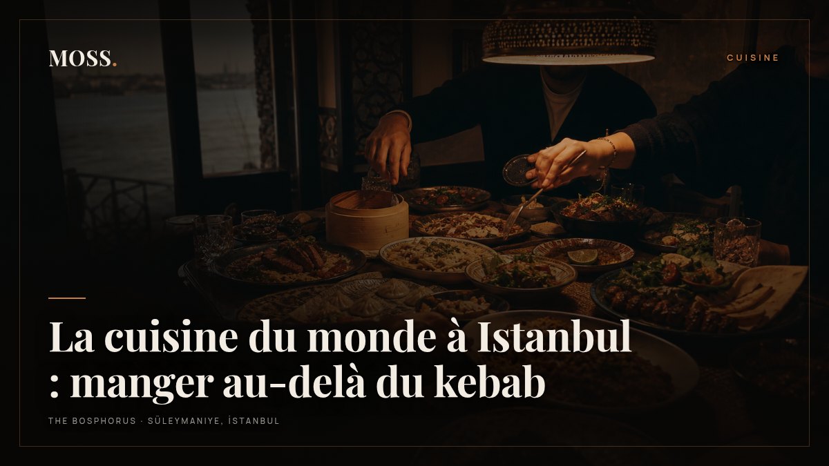 La cuisine du monde à Istanbul : manger au-delà du kebab